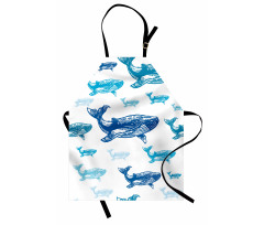 Ocean Animals Colorful Apron