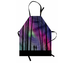 Cosmic Forest Scene Apron