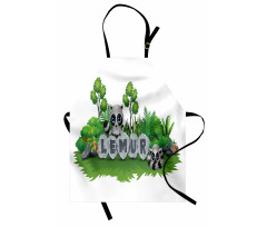 Madagascar Forest Animals Apron