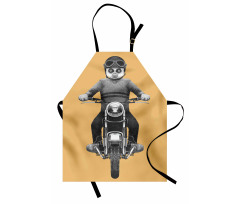 Tropical Monkey Scooter Art Apron