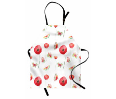 Poppy Butterfly Romance Apron