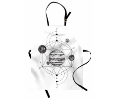 Modern Geometric Planets Apron