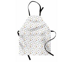 Colorful Sailboat Doodle Apron