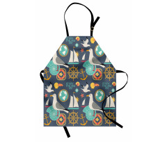 Sea Life Fish Gull Apron