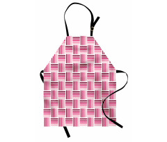 Monochrome Short Stripes Apron