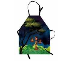 Fly Animals Nest Cartoon Apron