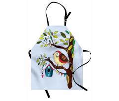 Flying Animal Tree Art Apron