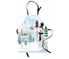 Frosty Holds Nest Graphic Apron