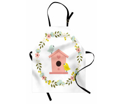 Winged Animal Floral Apron