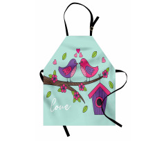 Valentines Love Flowers Apron