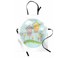 Meadow Flower Nest Cloud Apron