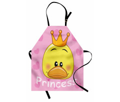 Çocuklar için Mutfak Önlüğü Prenses Ördek Temalı