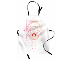 Geometrical Abstract Moth Apron