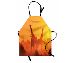 Sunset with Animals Apron