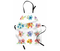 Watercolor Bouquets Apron