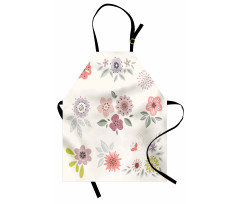 Continuous Flowers Apron