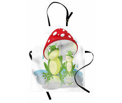 Animal in Mushroom Umbrella Apron