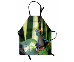 Exotic Vivid Animal on Leaf Apron