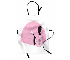 Woman Side Portrait Apron