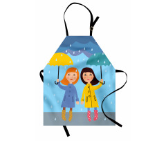 Girls Under the Rain Apron