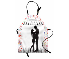 Young Romantic Couple Apron