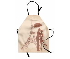 Couple Eiffel Tower Apron