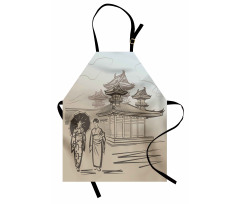 Women Walking Apron