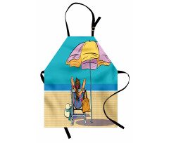 Lady on a Deckchair Apron