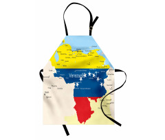 Colorful Detailed Map Apron