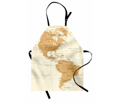 North South America Map Apron