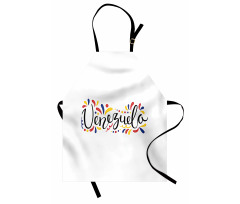 Colorful Cursive Wording Apron