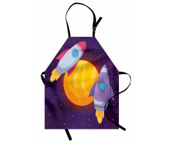 Rocket Spaceship Galactic Apron