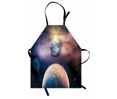 Panoramic Galaxy Scene Apron