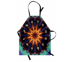 Sun Zodiac Wheel Apron