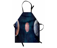 Planets Starry Galaxy Space Apron