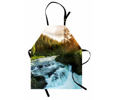 Sunrise Springtime Pines Apron