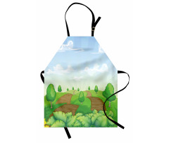 Idyllic Farm Fields Apron