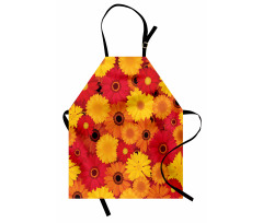 Warm Tones Flowers Apron