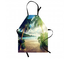 Palm Trees and Ocean Photo Apron