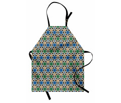 Hexagon Stars Pattern Apron