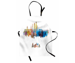 Typographic Paint Splatters Apron