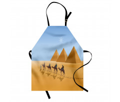 Camel Riders in Desert Apron