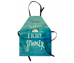 Enjoy Summer on Watercolor Apron