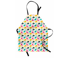 Rhythmic Dinosaurs Doodle Apron