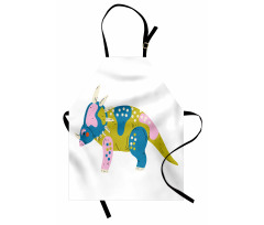 Prehistoric Animal Cartoon Apron