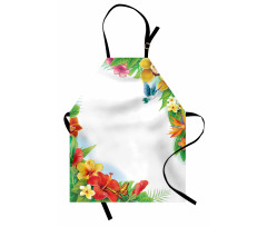 Tropic Flowers Leaves Apron