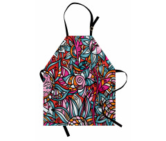 Abstract Sunflower Apron