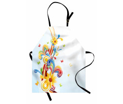 Funky Vertical Wave Apron