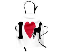 Classic Heart Dog Lover Apron