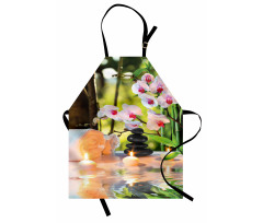 Spa with Candles Orchids Apron